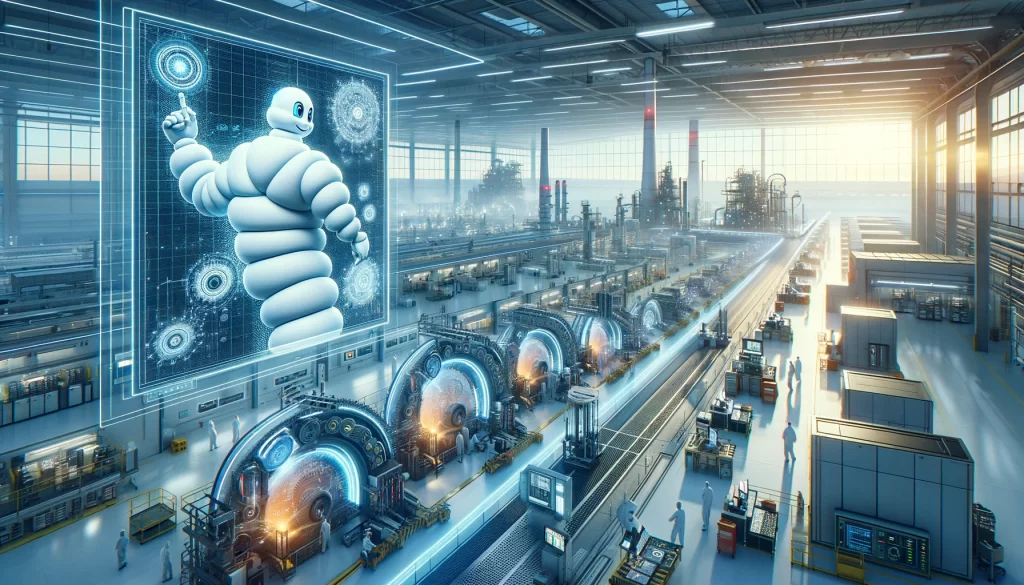 Michelin plant with AI simulation within operations