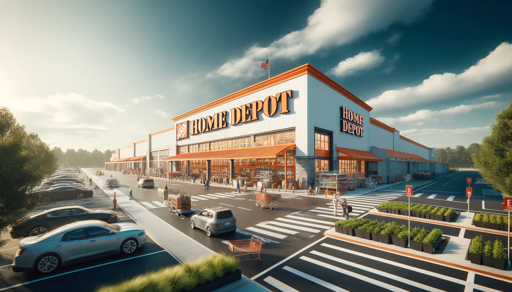 A home depot store.