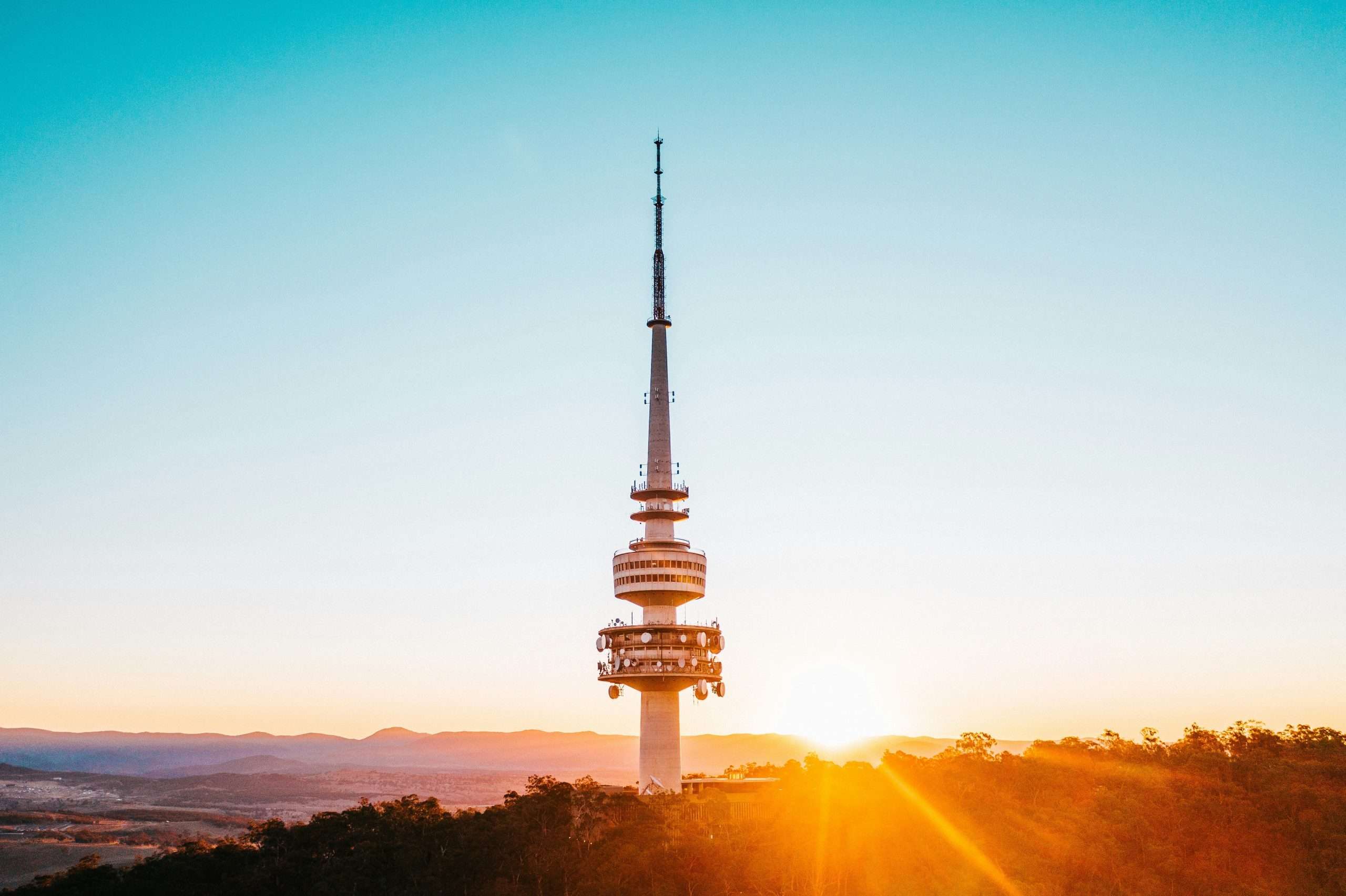 A cell tower.