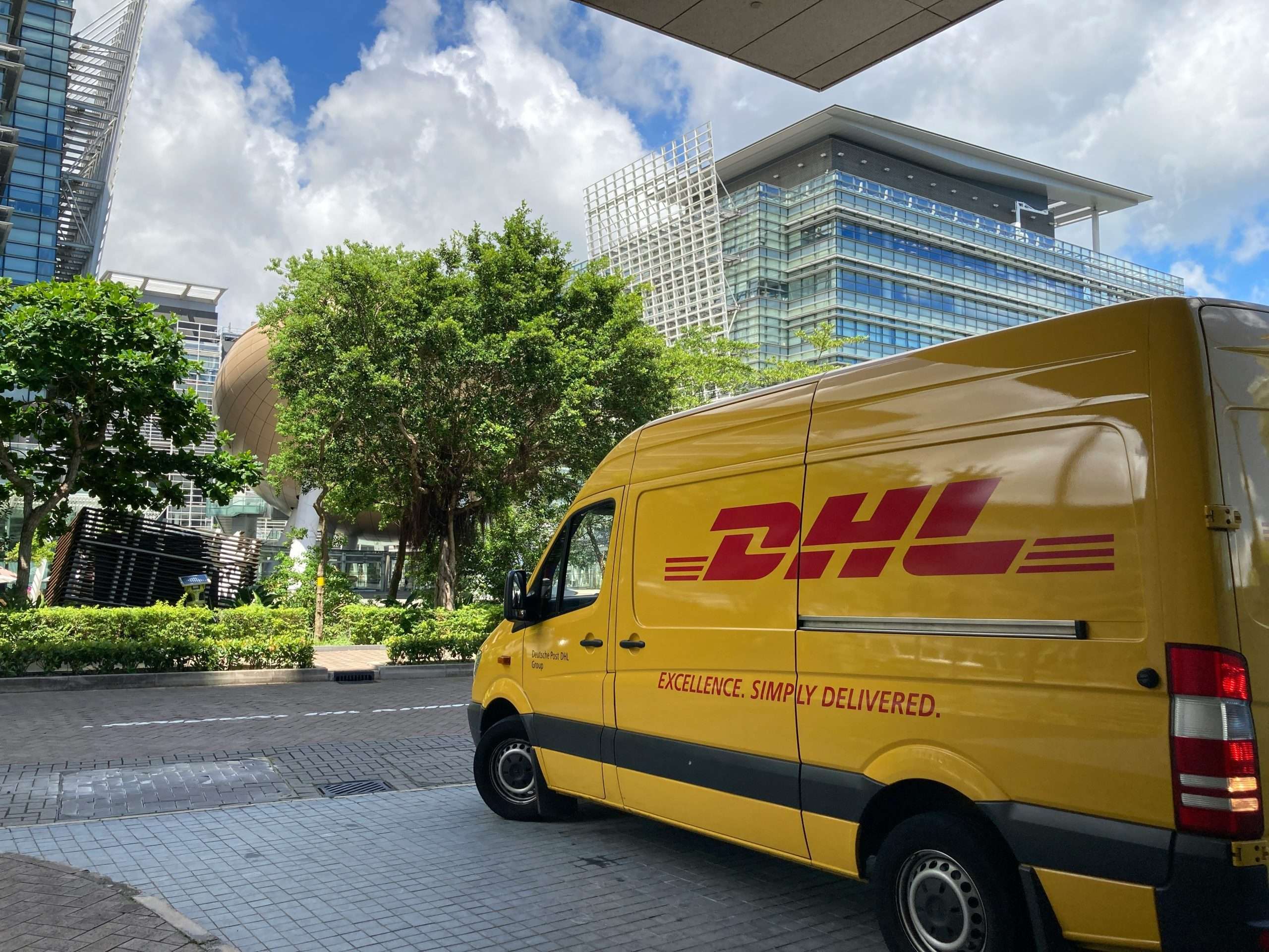 DHL delivery van