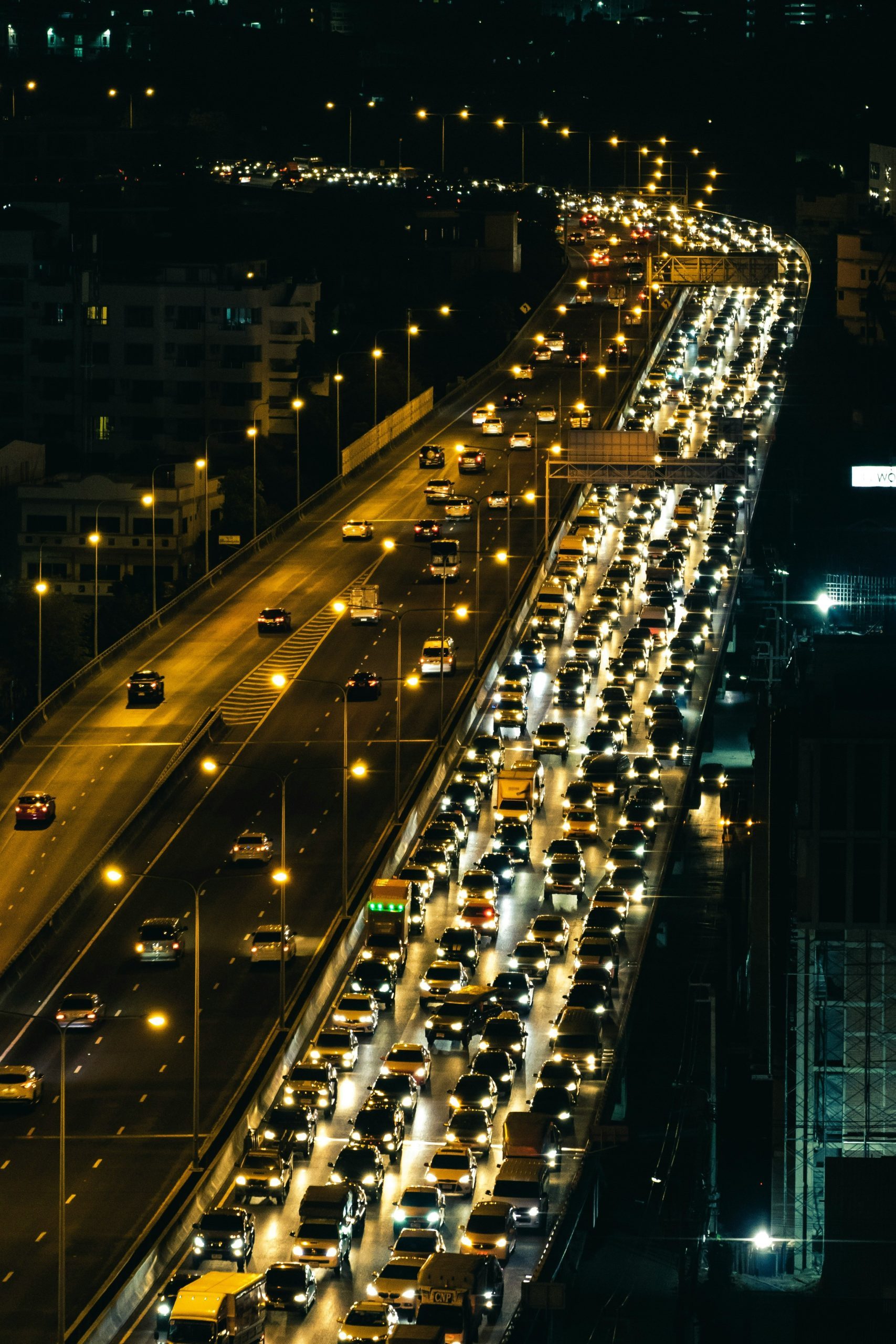 A traffic jam