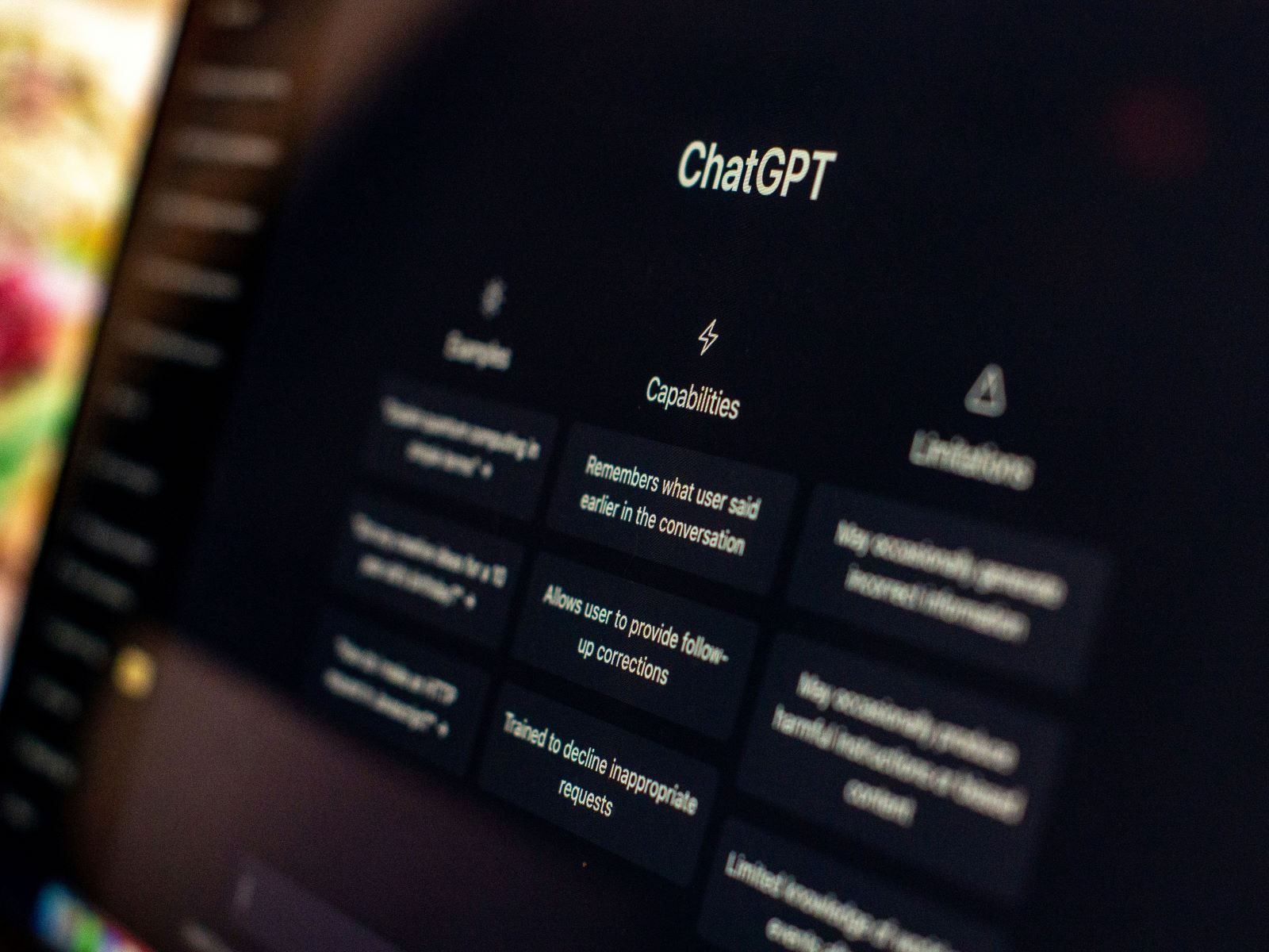 An image of the ChatGPT interface.
