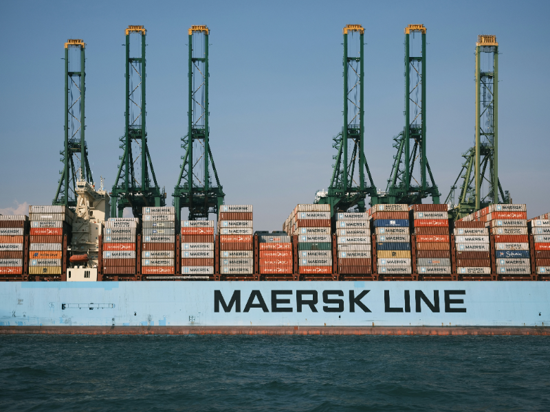 A Maersk shipping line.