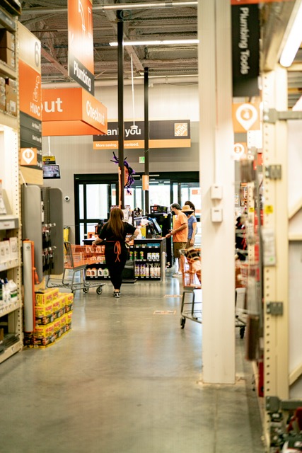 An image of a home depot store.