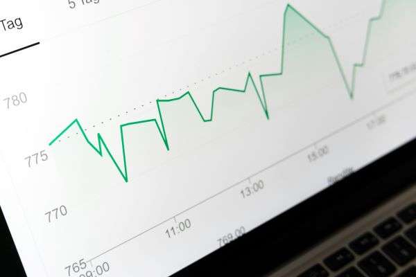 Line graph showing data fluctuations.