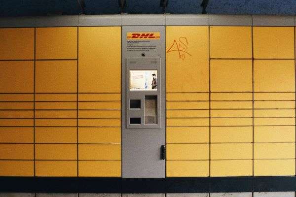 A DHL delivery locker.