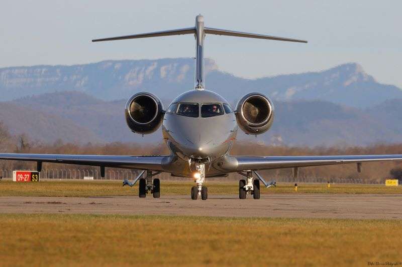 A small passenger sized Bombardier airplane sitting on the runway. Bombardier, the Canada-based aircraft manufacturer, have announced they are contemplating M&A to resolve supply chain issues.