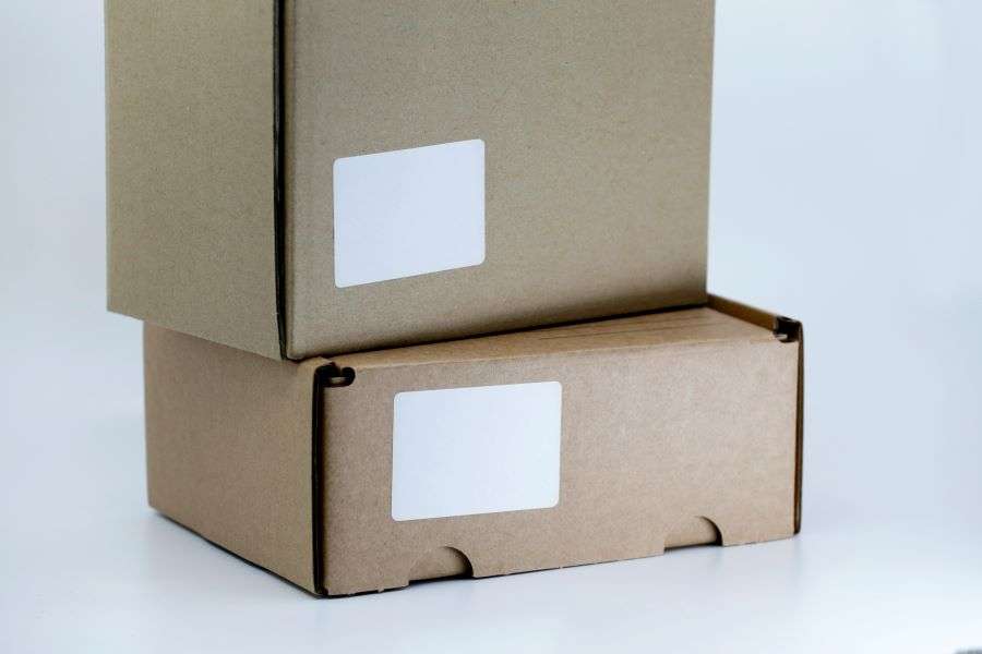 Two packages prepared for a return to seller.