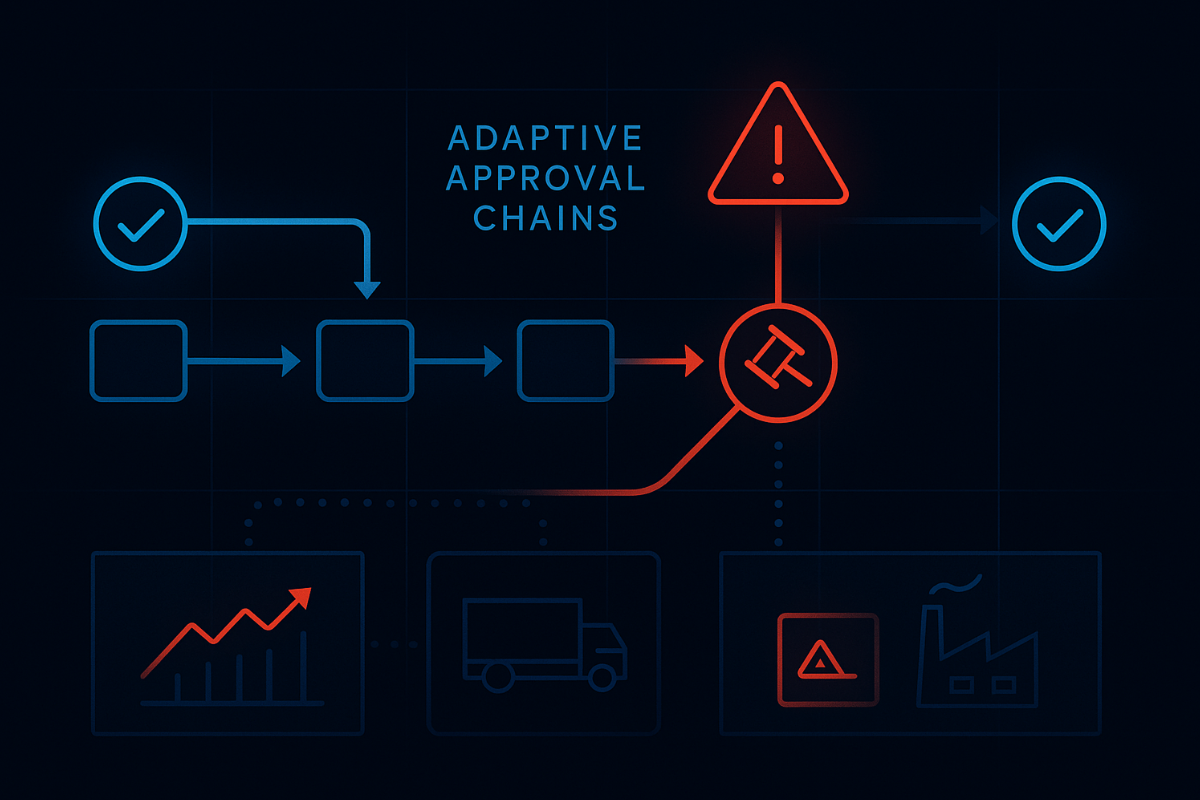 Adaptive Approval Chains Flag Risk in Real Time